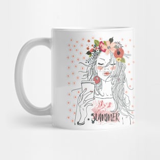 Floral Hair 5 Mug